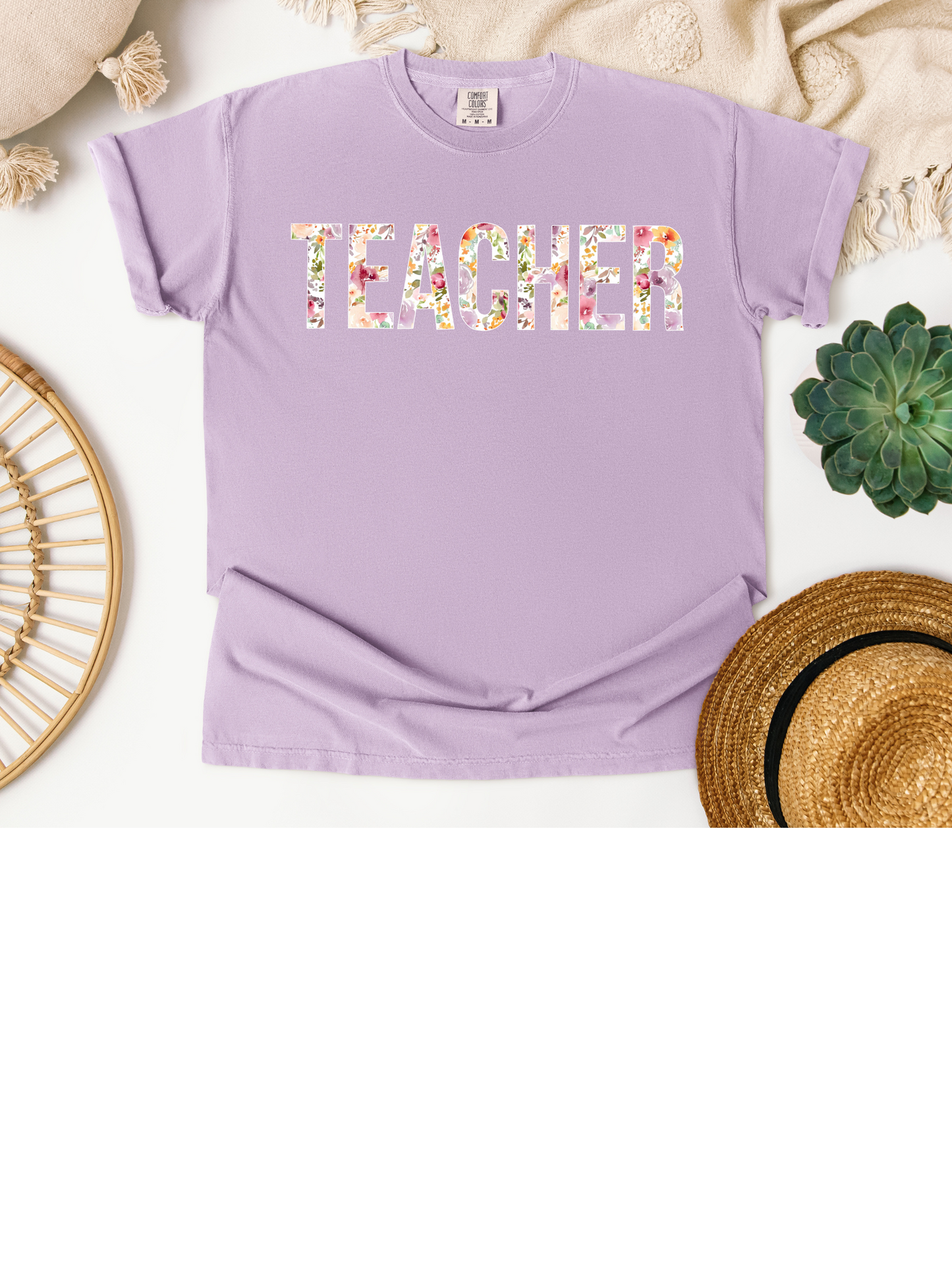 Floral Teacher Shirt