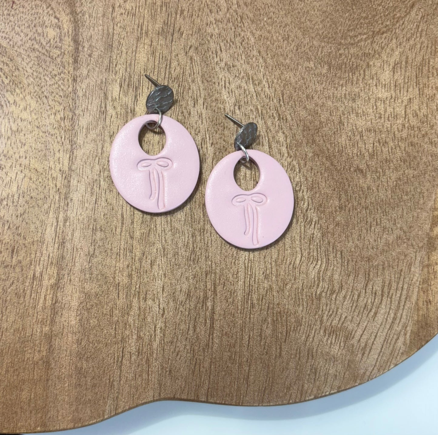 Soft Romance Bow Earrings