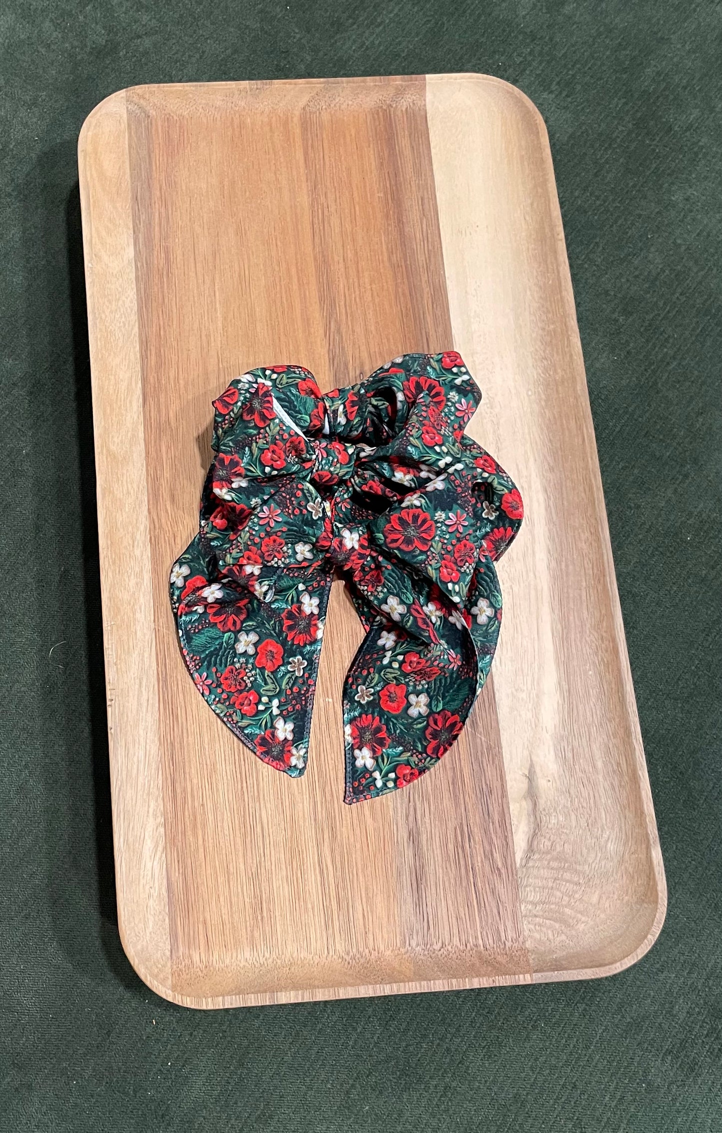 Merry Floral Hair Bows