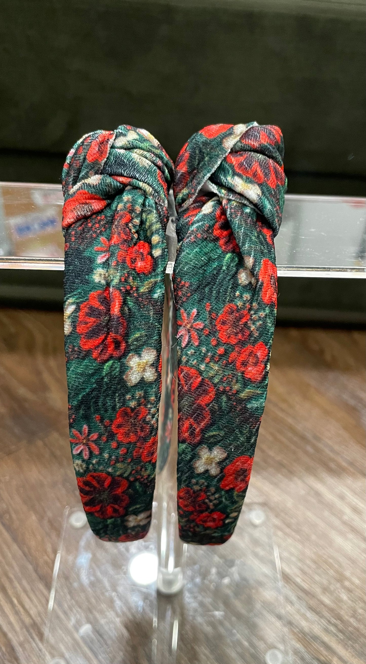 Holiday Floral Knotted Headband
