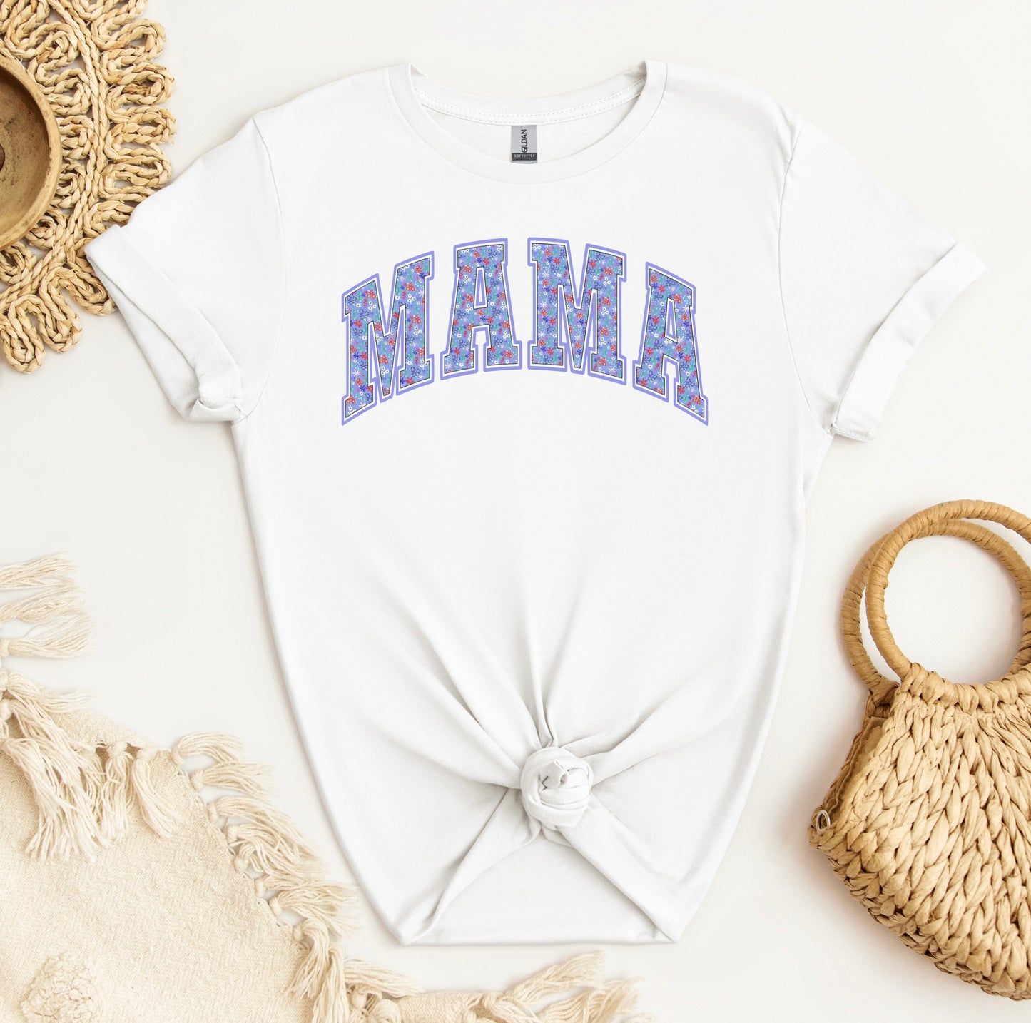 Blue Floral Mama