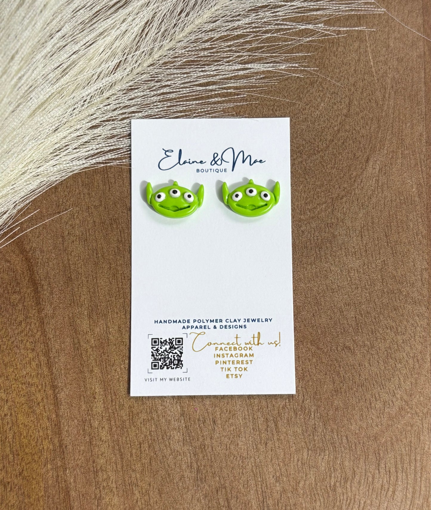 Little Green Men Studs