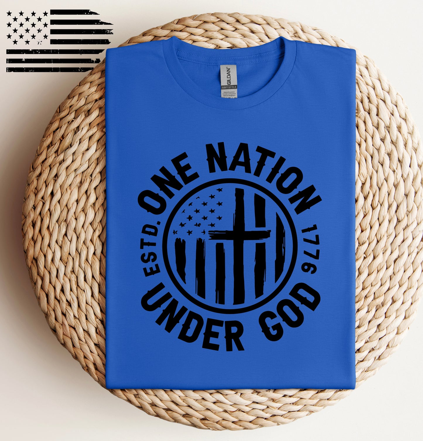 One Nation With Flag Sleeve