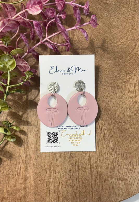 Soft Romance Bow Earrings