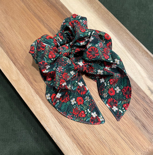 Merry Floral Hair Bows
