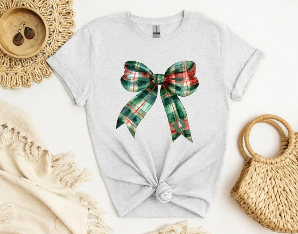 Christmas Bow with Monogram