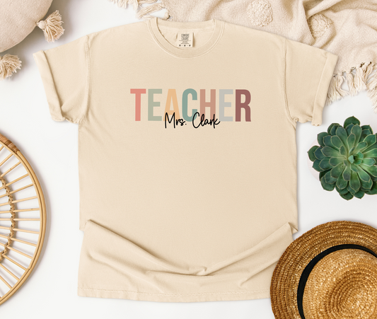 Teacher with Name