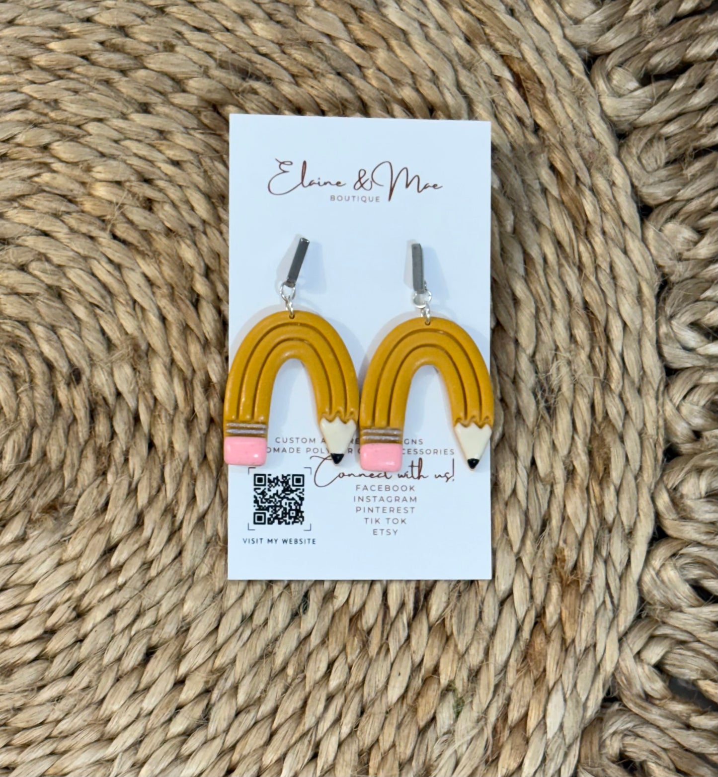 Rainbow Pencil Dangles