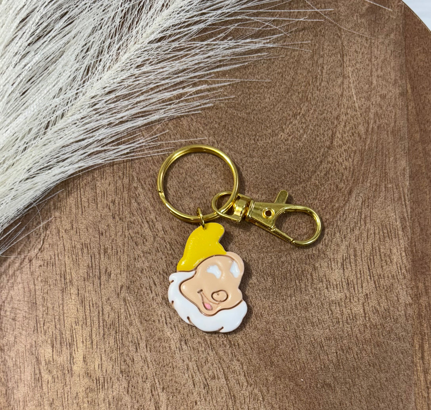 Happy Dwarf Silhouette Bag Charm