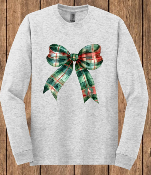 Christmas Bow with Monogram