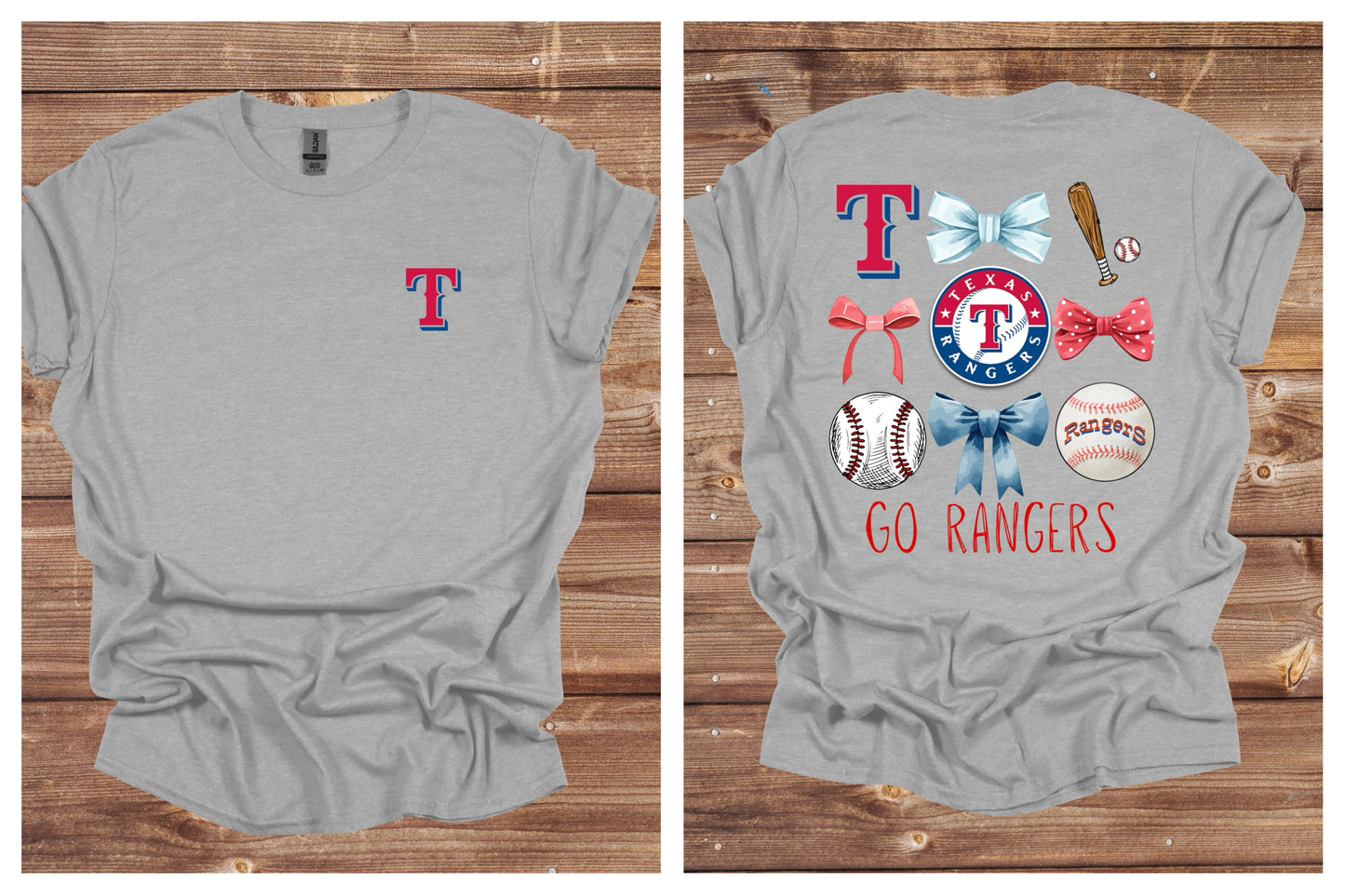 Baseball Tee: Rangers