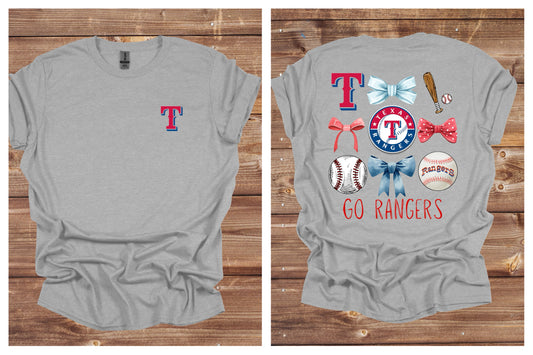 Baseball Tee: Rangers