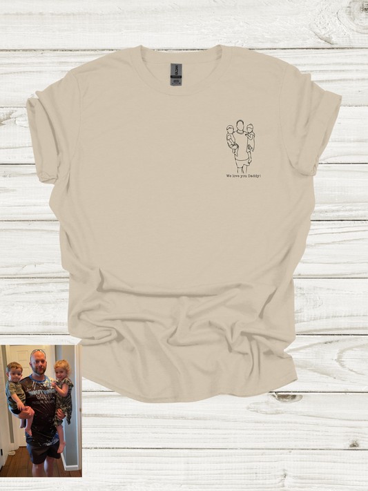 Custom Father's Day Drawing with Phrase
