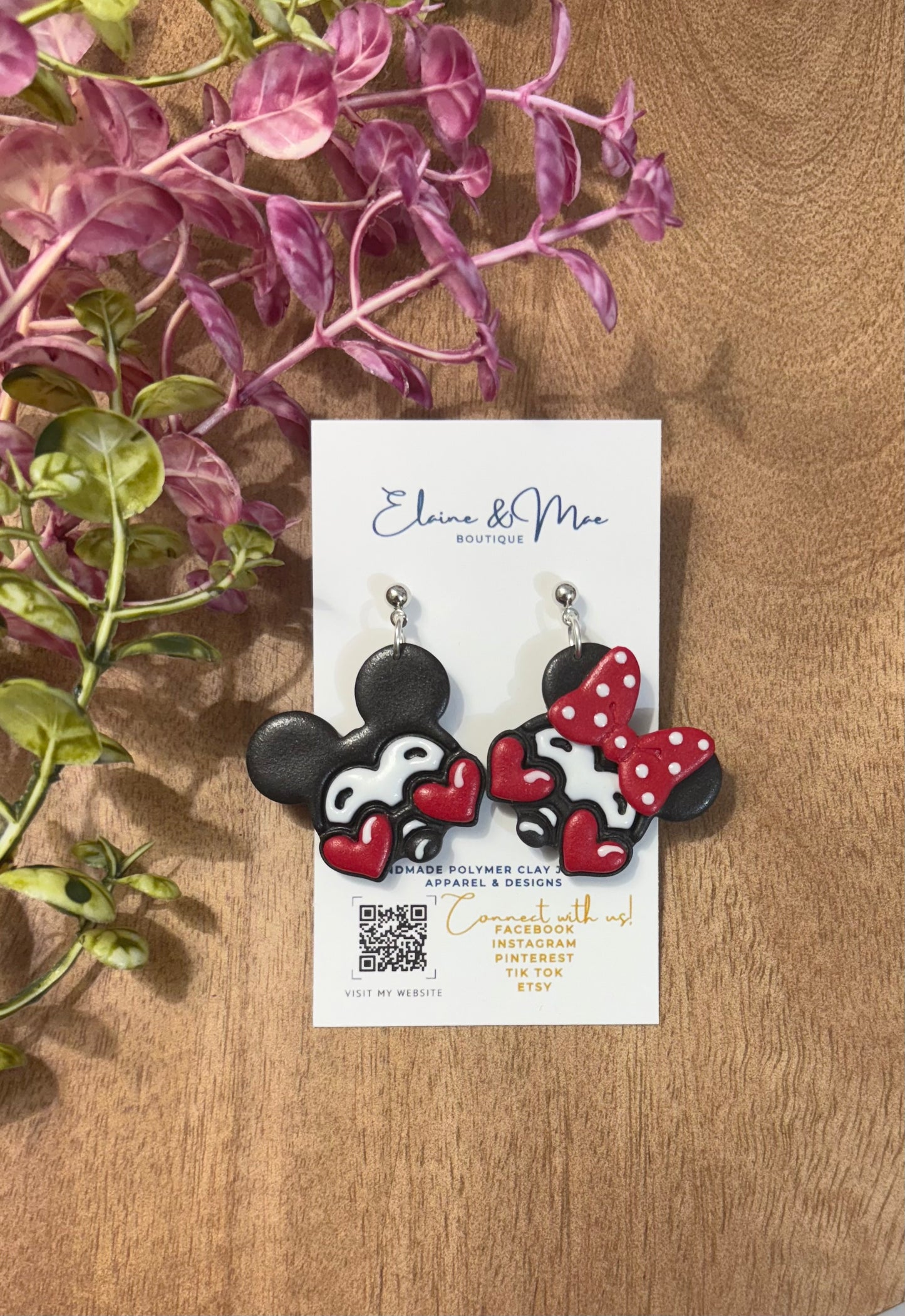 Love Struck Mouse Dangles