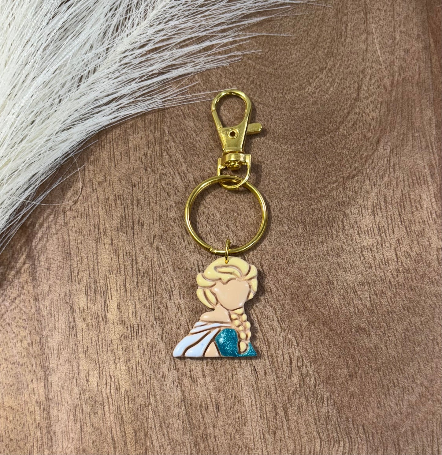 Frosted Grace Silhouette Bag Charm