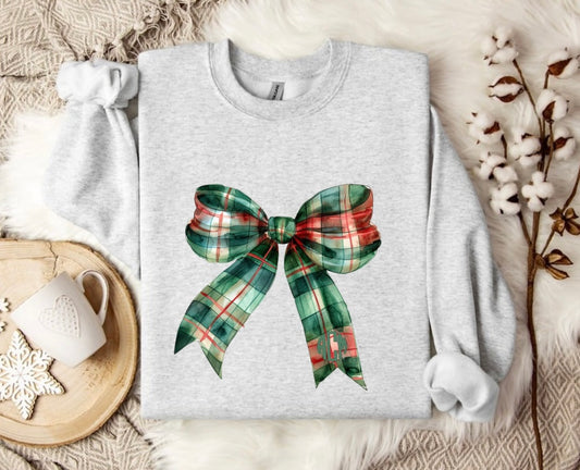 Christmas Bow with Monogram