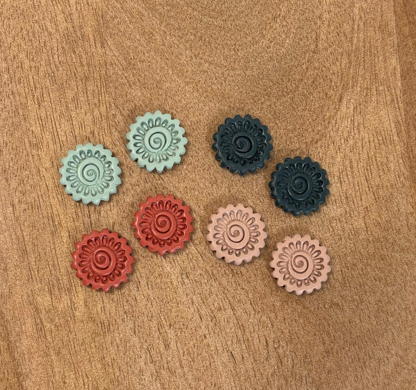 Spiral Sun Studs