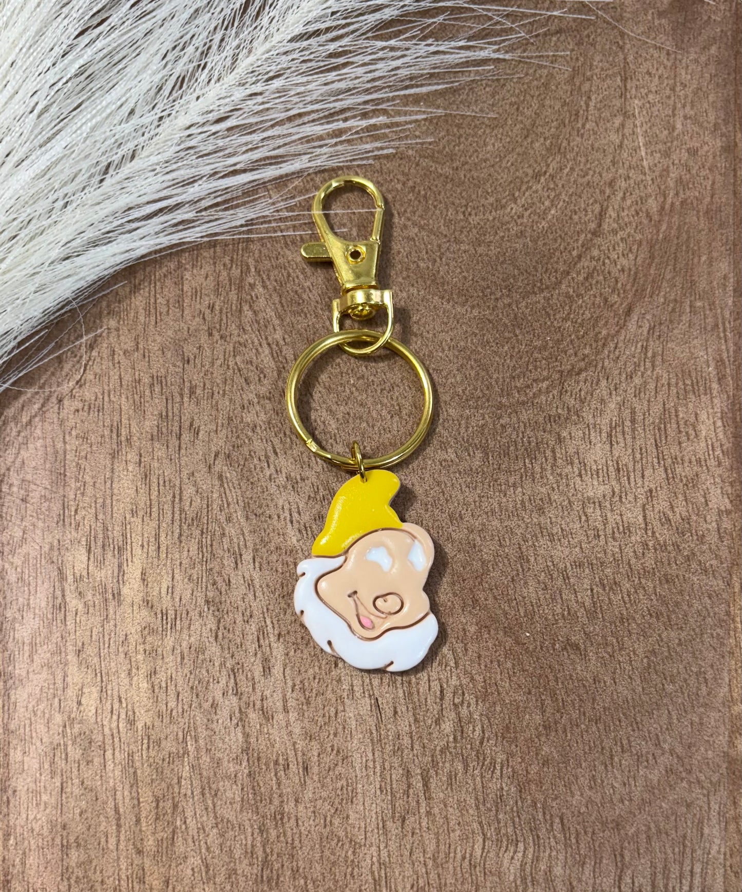 Happy Dwarf Silhouette Bag Charm