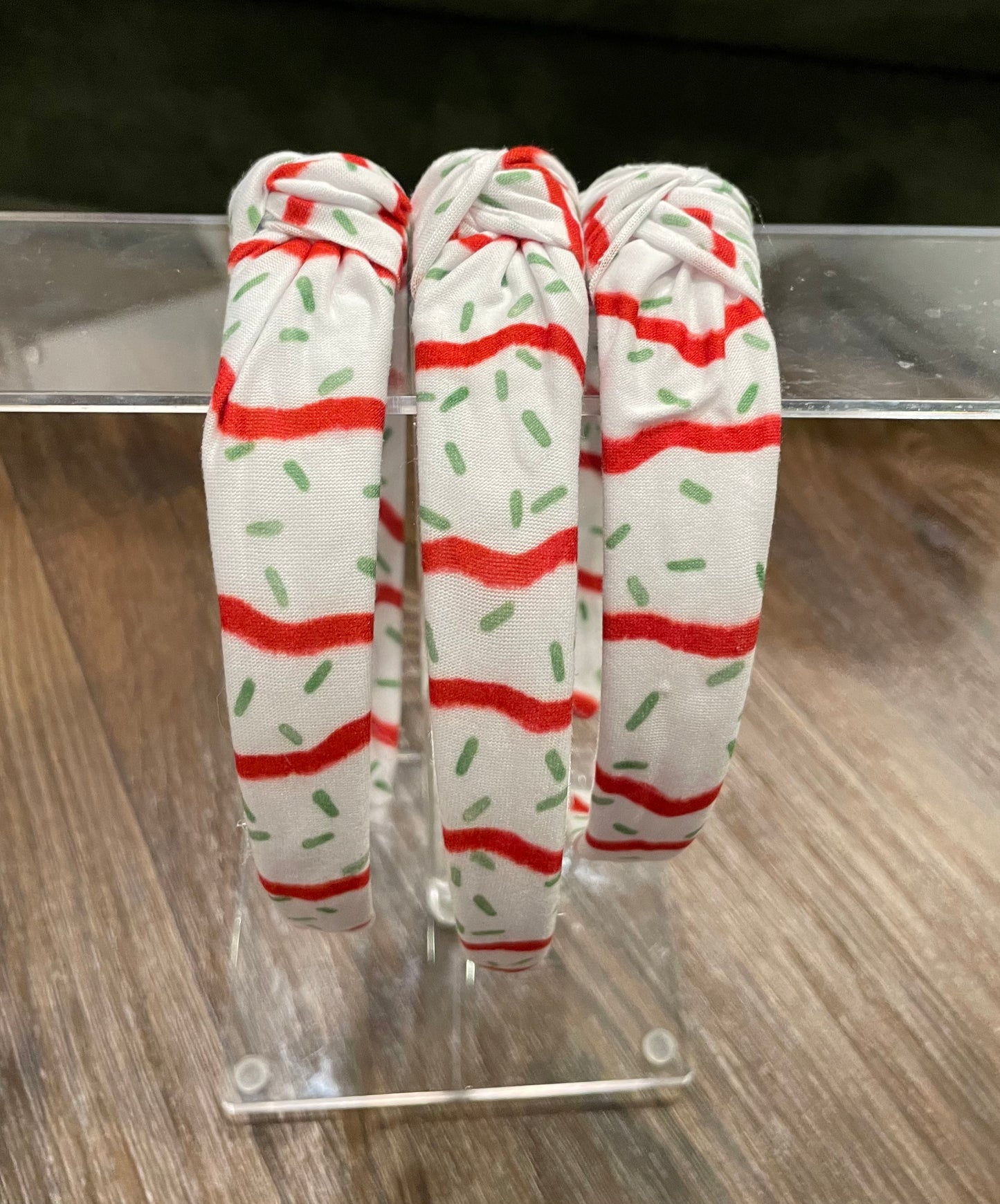 Christmas Tree Cakes Knotted Headband