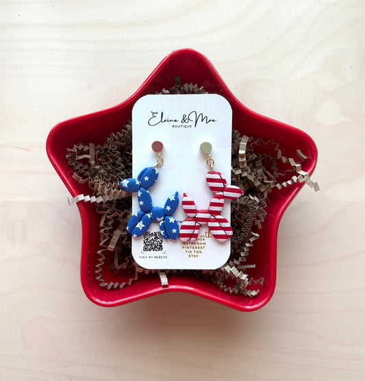 Stars & Stripes Balloon Dogs