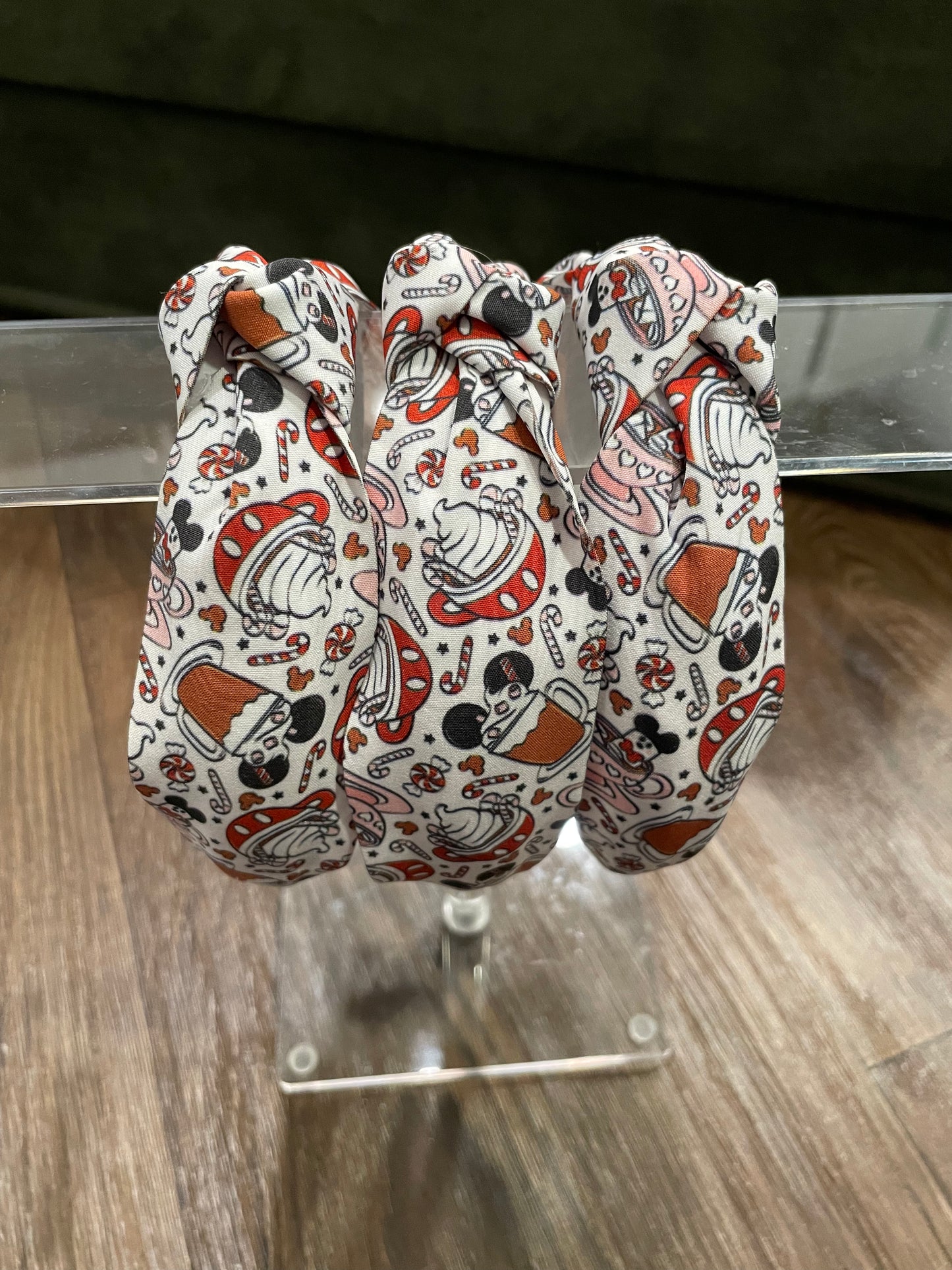 Mouse Cocoa Knotted Headband