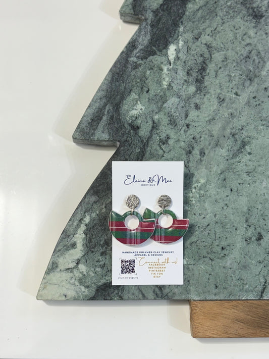 Yuletide Plaid Dangles