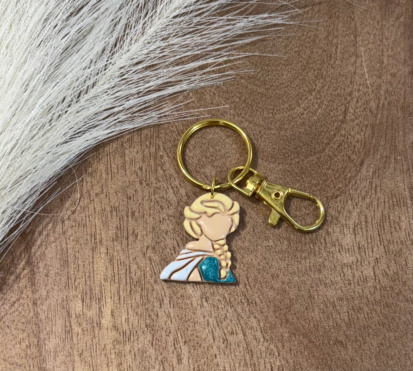 Frosted Grace Silhouette Bag Charm