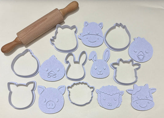 Farm Animal Play-doh Cutters