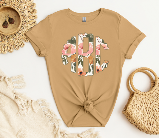 Boho Floral Monogram