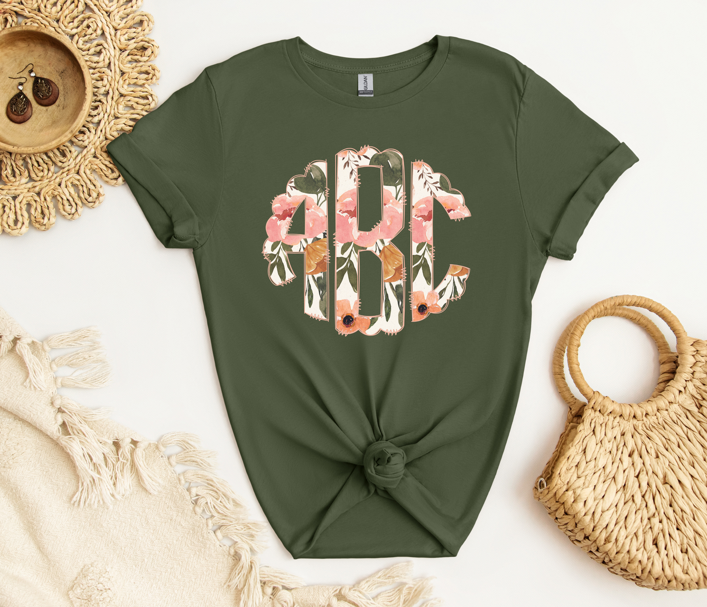 Boho Floral Monogram